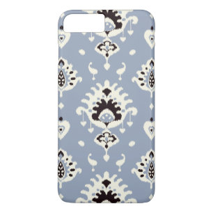 Modern grey black white ikat tribal pattern iPhone 8 plus/7 plus case