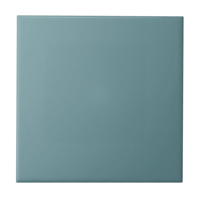 Modern grey blue solid coloured  ceramic tile (Front)