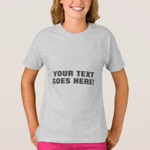 Modern Grey Bold Minimalist Professional Your Text T-Shirt