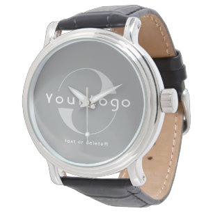 Modern Grey Business logo Minimal brand Watch