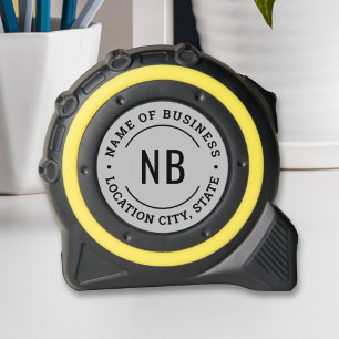 Modern Grey Business Monogram Stamp Tool 1