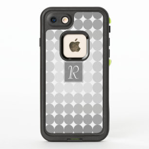 Modern Grey Circles Monogram