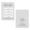 Modern grey custom logo vertical appointment card