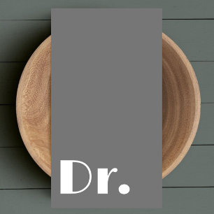 Modern Grey Doctor Medical Hospital Caregiver Business Card