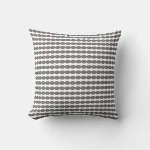 Modern Grey Grey White Geometric Patterns Stylish Cushion