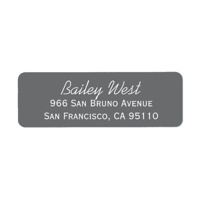 Modern Grey Labels (Front)