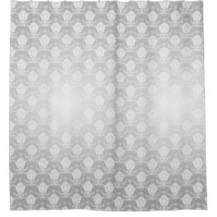 Modern Grey Living Shower Curtain