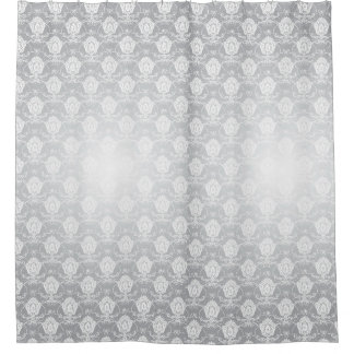 Modern Grey Living Shower Curtain