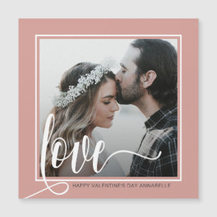 Modern Grey Love Script Photo Valentine's Day