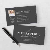 Modern Grey Notary Public Photo