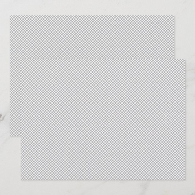 Modern Grey Polka Dot Event Sign Background Invitation (Front/Back)