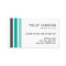 Modern grey teal aqua blue stripes stylish white