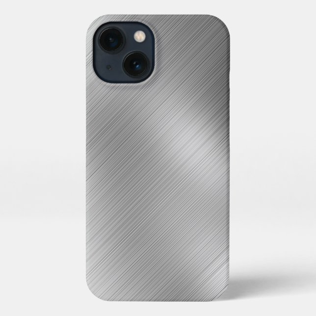 Modern Grey Texture Template iPhone Case (Back)