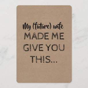 Modern   GROOMSMAN   BEST MAN Funny Proposal Invitation