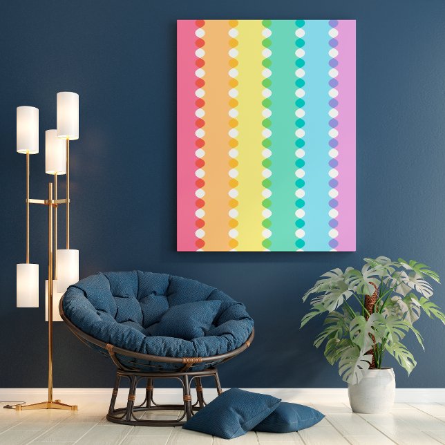 Modern Groovy Rainbow LGBTQIA+ Poster (Creator Uploaded)