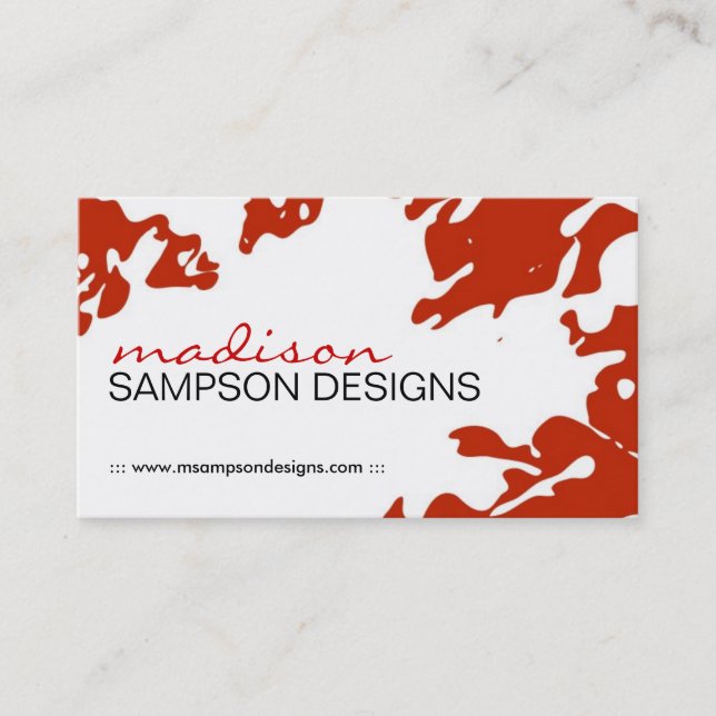 Modern Grunge Business Card (Front)