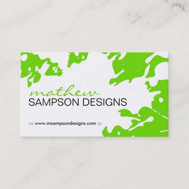 Modern Grunge Business Card (Front)