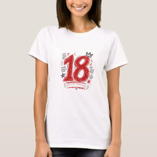 Modern grunge custom cool birthday t shirt