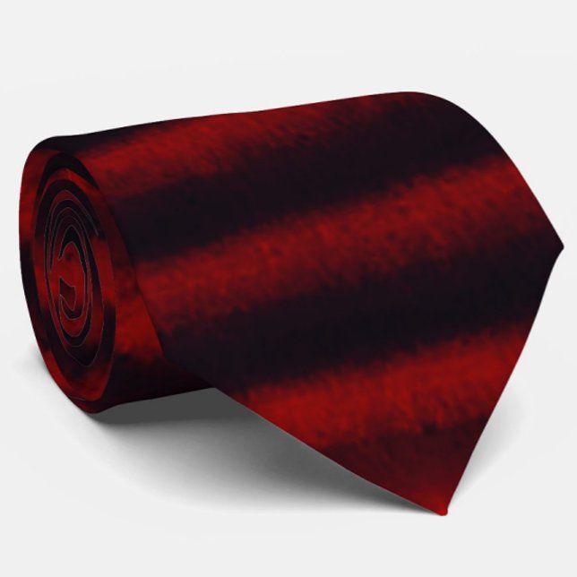 Modern Grunge Stripes Red Black Tie (Creator Uploaded)