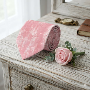 Modern Grunge Texture Pink  Tie