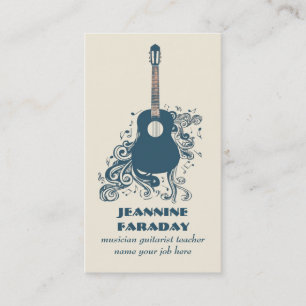 modern guitar music business card
