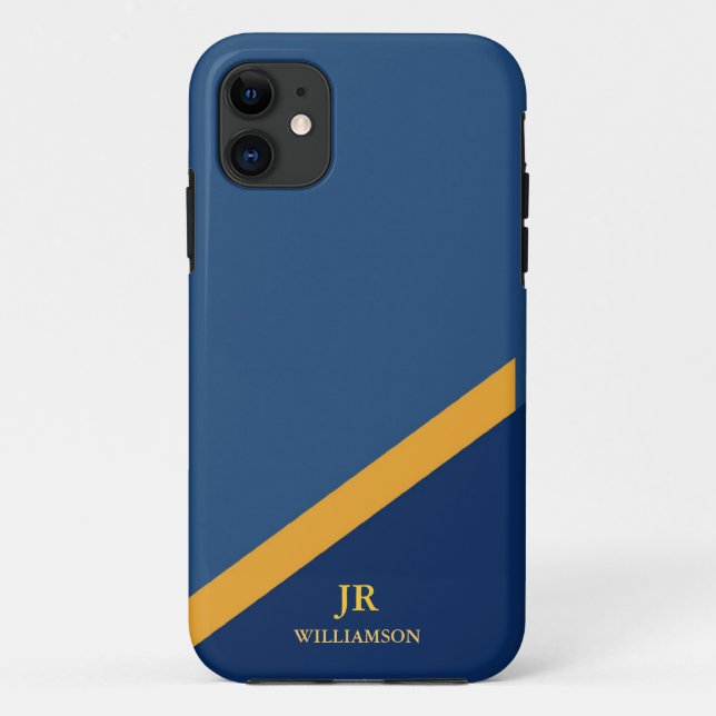 Modern Guy Navy Blue iPhone4 Case-Mate™ Case-Mate iPhone Case (Back)