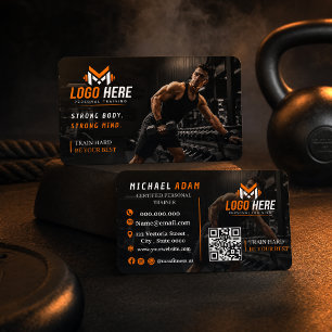 Modern Gym Fitness Personal Trainer Business Card