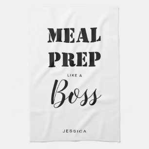Modern Gym Healthy Cooking Meal Prep Like A Boss Tea Towel
