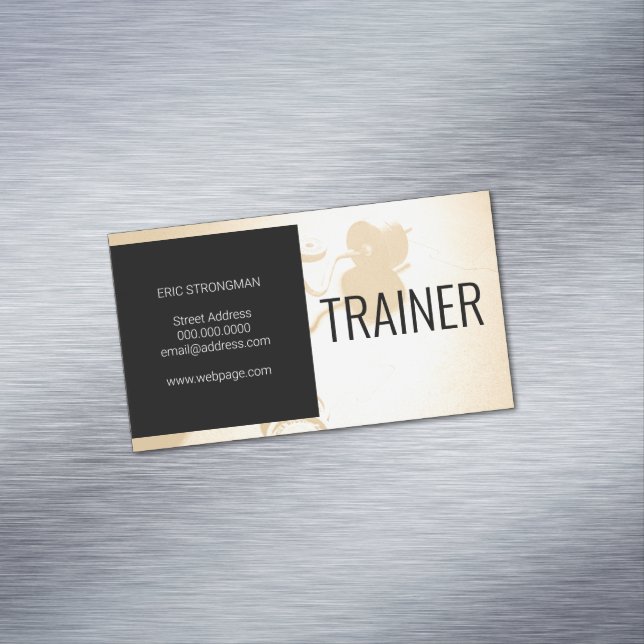 Modern gym inspired 	Magnetic business card (In Situ)