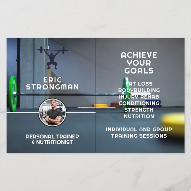 Modern Gym / Personal Trainer Flyer  (Front)