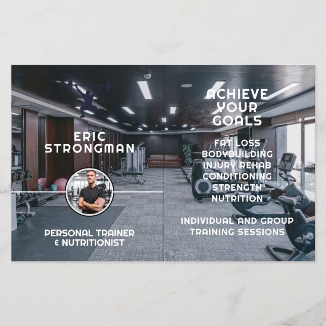 Modern Gym / Personal Trainer Flyer  (Front)