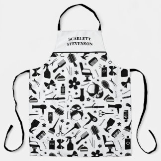 Modern Hair Salon Stylist Apron