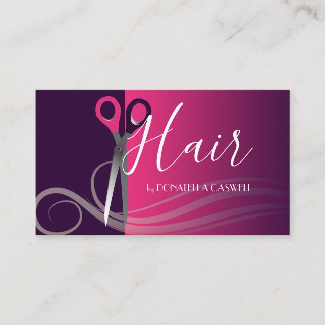 Modern Hair Stylist Appointment Card (Front)