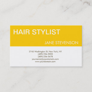 Modern Hair Stylist Professional Business Card