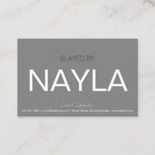 Modern Hair/Wig/Bundles Gray Maintenance Card