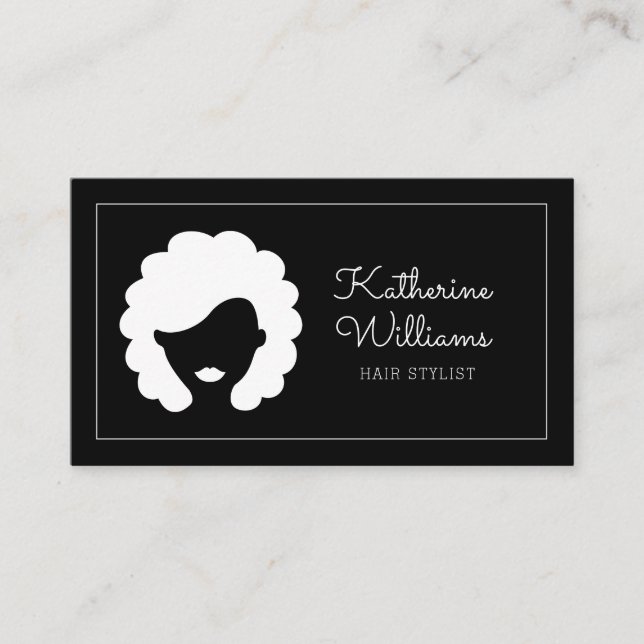 Modern Hairstylist Business Card (Front)
