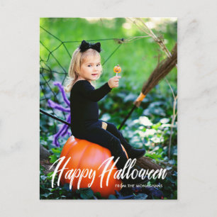 Modern Halloween Full Bleed Postcard