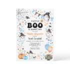 Modern Halloween Ghost Boy Baby Shower