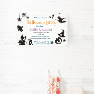 Modern Halloween Party Banner for Adults – Elegant