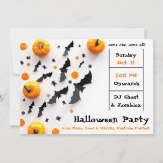 Modern Halloween Party Invitation
