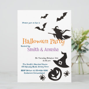 Modern Halloween Party Save the Date – Minimalist 