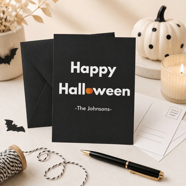 Modern Halloween Postcard – Personalised (Creator Uploaded)