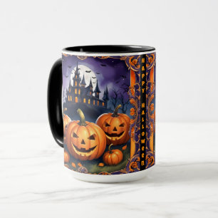 Modern Halloween Pumpkin Autumn Collection Mug