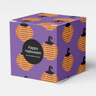 Modern Halloween Pumpkin Trick or Treat Candy Favour Box