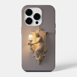 Modern halloween spooky Renaissance Lamp Design iPhone 14 Pro Case