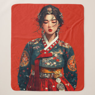 Modern Hanbok Portrait Blanket