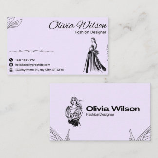 Modern Hand-Drawn Icon Business Card