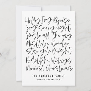 Modern hand drawn typography christmas