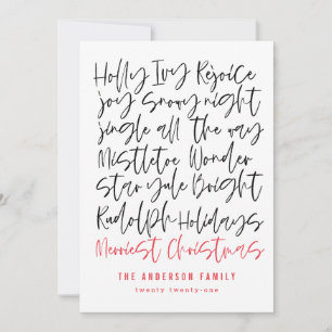 Modern hand drawn typography christmas