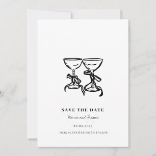Modern Hand Drawn Wedding Save the Date